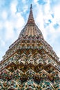 Phra Chedi Rai monument at the Wat Pho Temple, Bangkok, Thailand Royalty Free Stock Photo