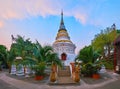 Phra That Ked Kaew Jula Manee Chedi in Wat Ket Karam, Chiang Mai, Thailand Royalty Free Stock Photo