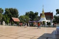 Phra That Kham Kaen,Khon Kaen,Thailand - DEC 09 2017: temple is symbols Khonkaen city,Landmark Royalty Free Stock Photo