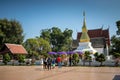 Phra That Kham Kaen,Khon Kaen,Thailand - DEC 09 2017: temple is symbols Khonkaen city,Landmark