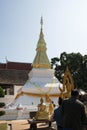 Phra That Kham Kaen,Khon Kaen,Thailand - DEC 09 2017: temple is symbols Khonkaen city,Landmark