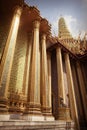 Phra Mondop columns Royalty Free Stock Photo