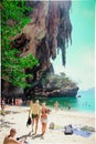 Phra nang beach in Thailand