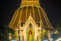 Phra Pathom Chedi Festival,Amphoe Mueang,Nakhon Pathom,Thailand on November20,2018:Phra Ruang Rodjanarith,a standing Buddha image Royalty Free Stock Photo