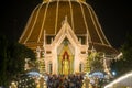 Phra Pathom Chedi Festival,Nakhon Pathom,Thailand on November20,2018:Phra Ruang Rodjanarith,a standing Buddha image in Granting Royalty Free Stock Photo