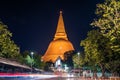 Phra Pathommachedi NakhonPathom, a sacred place in Buddhism Royalty Free Stock Photo