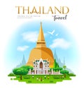 Phra Pathommachedi is a stupa in Nakhon Pathom, Thailand travel with people tourism design