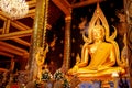 Phra Phuttha Chinnarat Buddha Image at Wat Phra Si Rattana Mahathat Temple in Phitsanulok, Thailand Royalty Free Stock Photo