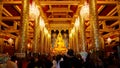 Phra Phuttha Chinnarat Buddha Image at Wat Phra Si Rattana Mahathat Temple in Phitsanulok, Thailand