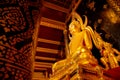 Phra Phuttha Chinnarat Buddha Image at Wat Phra Si Rattana Mahathat Temple in Phitsanulok, Thailand