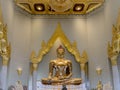 Golden Buddha statue in Phra Maha Mondop | Wat Traimit , Bangkok Royalty Free Stock Photo
