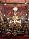 Phra Phuttha Mongkhon Chinnasi Wachiramuni is the name of the principal Buddha image of the Ubosot of Wat Saket.