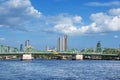 Phra Phuttha Yodfa Bridge, Memorial Bridge,Bangkok Thailand, Steel Bridge Royalty Free Stock Photo