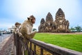 Phra prang Sam Yot Royalty Free Stock Photo