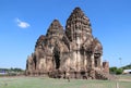 Phra prang Sam Yot three holy prangs in Lopburi province, Thailand.