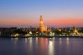 Phra Prang Wat Arun waterfront Royalty Free Stock Photo