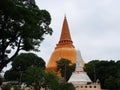 Phra Prathomchedi at Nakhon pathom. The Biggest Pogoda in the past of Thailand History.Nakhon pathom, Thailand, 8th May.2022 Royalty Free Stock Photo