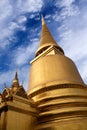 Phra Sri Rattana Chedi at Wat Phra Kaew Temple in Bangkok, Thailand