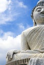 Phraphutthaming mongkhol akenagakhiri Buddha with blue sky Royalty Free Stock Photo