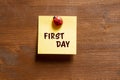 The phrase first day