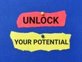 Phrase UNLOCK YOUR POTENTIAL