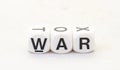 The term war displayed visually Royalty Free Stock Photo
