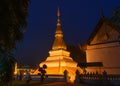 Phrathat Kham Kaen,the most famous pagoda in Khonkaen,Thailand.