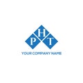 PHT letter logo design on WHITE background. PHT creative initials letter logo concept. PHT letter design Royalty Free Stock Photo