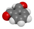 Phthalaldehyde ortho-phthalaldehyde, OPA disinfectant molecule. 3D rendering. Atoms are represented as spheres with.