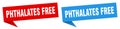 Phthalates free banner sign. phthalates free speech bubble label Royalty Free Stock Photo