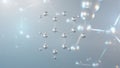 phthalic acid molecular structure, 3d model molecule, aromatic dicarboxylic acid, structural chemical formula view from a