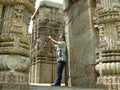 Phtographer in Sun Temple Royalty Free Stock Photo