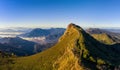 Phu Chi Dao at sunrise in Chiang rai, Thailand. Royalty Free Stock Photo