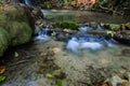 Phu-Kaeng waterfall in deep forest in Thailand