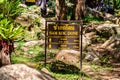 Phu Kradueng Signboard directions along the Cliff places for tourists trekking