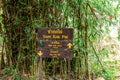 Phu Kradueng Signboard directions along the Cliff places for tourists trekking