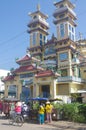 Cao Dai Temple on Phu Quoc island in Vietnam