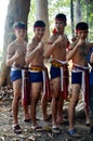Phu Thai people boxing and dancing phu thai style for show traveller