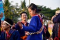 Phu Thai people singing and playing traditional thai musical ins