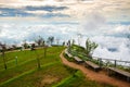 Phu Thap Boek in Thailand. It is a beautiful mist in Thailand. W Royalty Free Stock Photo