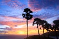 Sunset over the Prom Thep Cape in Thailand