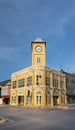 Phuket old town with old buildings in Sino Portuguese style restoration is a very famous tourist destination of Phuket Royalty Free Stock Photo