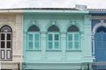 Phuket old town : Sino-Portuguese Architecture buildings. This architectural style is European mixed with Chinese modern, Thailand