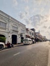 Phuket old town vintage hotel and street