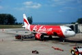 Phuket, Thailand: Air Asia Jet at Airport Royalty Free Stock Photo