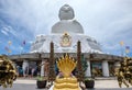 Phuket, Thailand - Apr 06 2017 : Tourist come to worship the big buddha