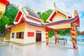 The small hall of Sam Sae Chu Hut Chinese Shrine, Phuket City, Thailand Royalty Free Stock Photo
