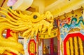 The head of golden dragon, Sam Sae Chu Hut Chinese Shrine, Phuket City, Thailand Royalty Free Stock Photo