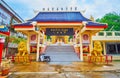 The gate of Sam Sae Chu Hut Chinese Shrine, Phuket City, Thailand Royalty Free Stock Photo