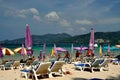 Phuket, Thailand: Chairs and Umbrellas on Patong Beach